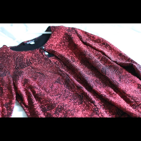 SALE!! Sparkly Red Camisole w/Matching Jacket!! - Picture 3 of 8